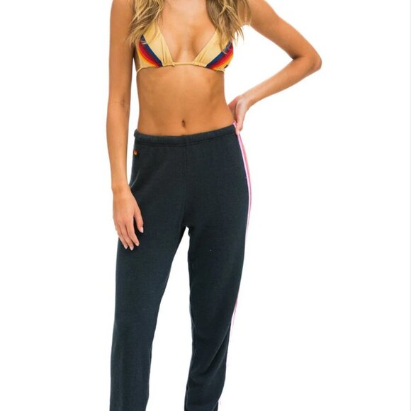 Aviator nation 5 stripe sweatpants new - Picture 3 of 8